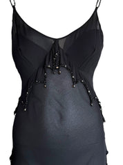 Roberto Cavalli S/S 2003 Beaded Silk Dress