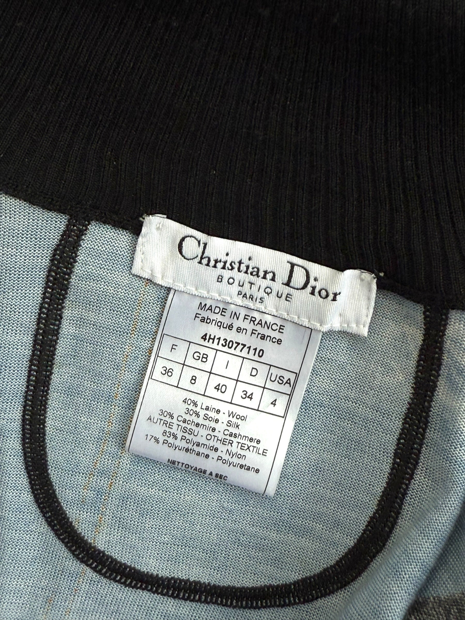 Christian Dior by John Galliano F/W 2004 Trompe-l’Oeil Zip-Up Jacket