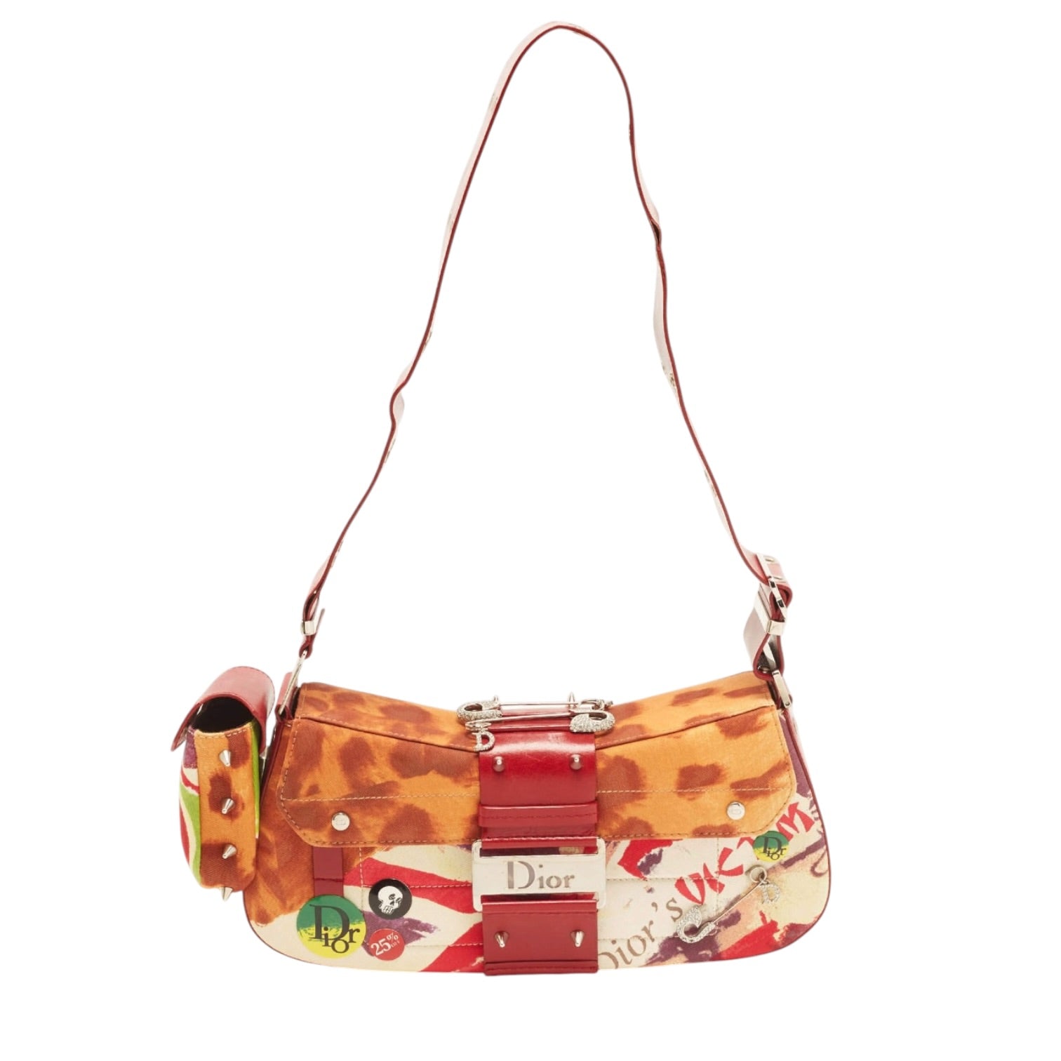 Christian Dior Vintage 2003 Victim Street Chic Columbus Multicolor Shoulder Bag