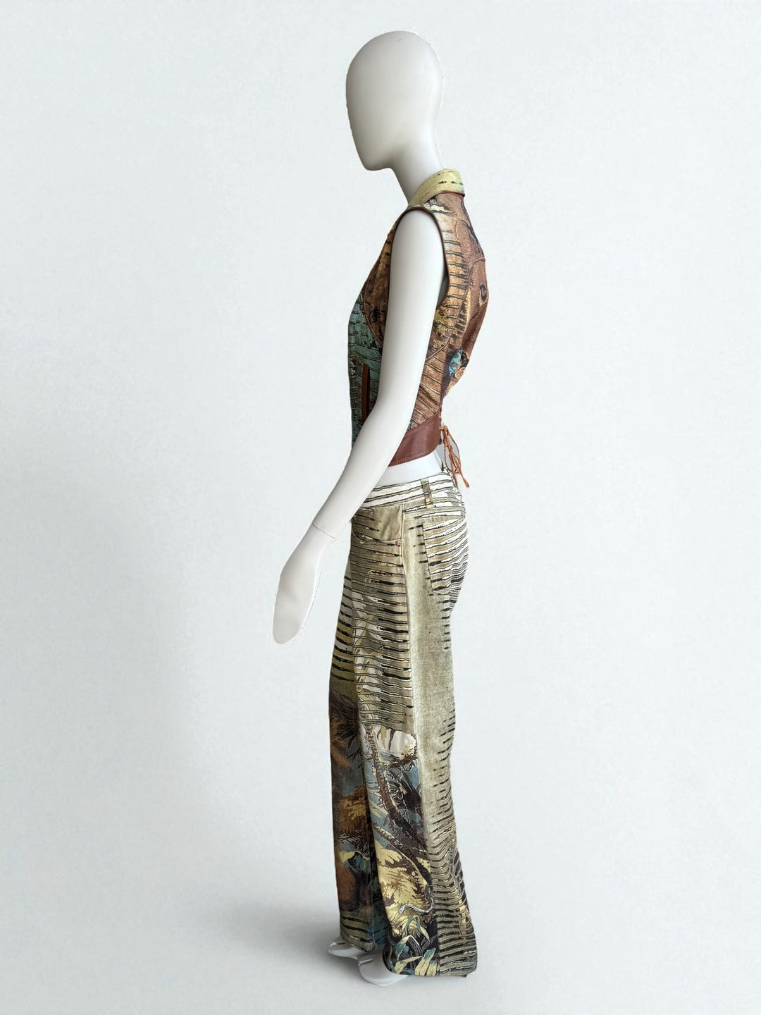 Roberto Cavalli S/S 2002 Lion Set – Leather Jacket & Jeans