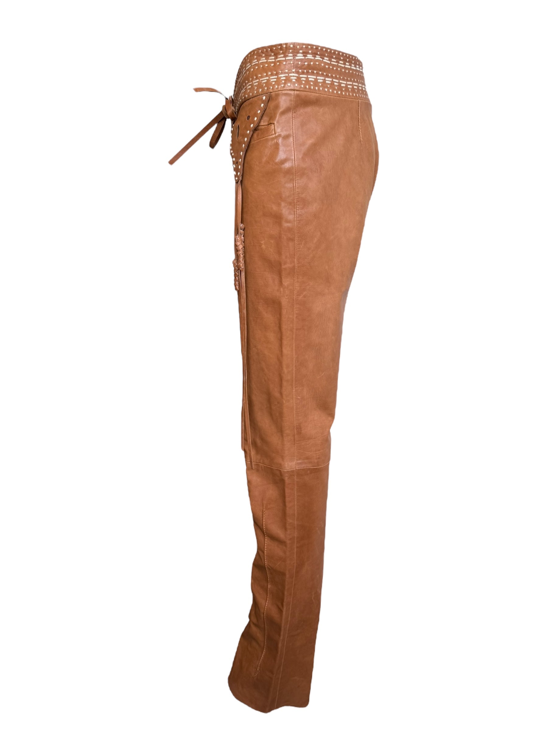 Roberto Cavalli Leather Pants