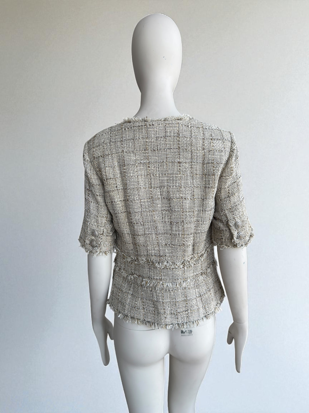 Chanel 2011 Tweed Short-Sleeve Blazer