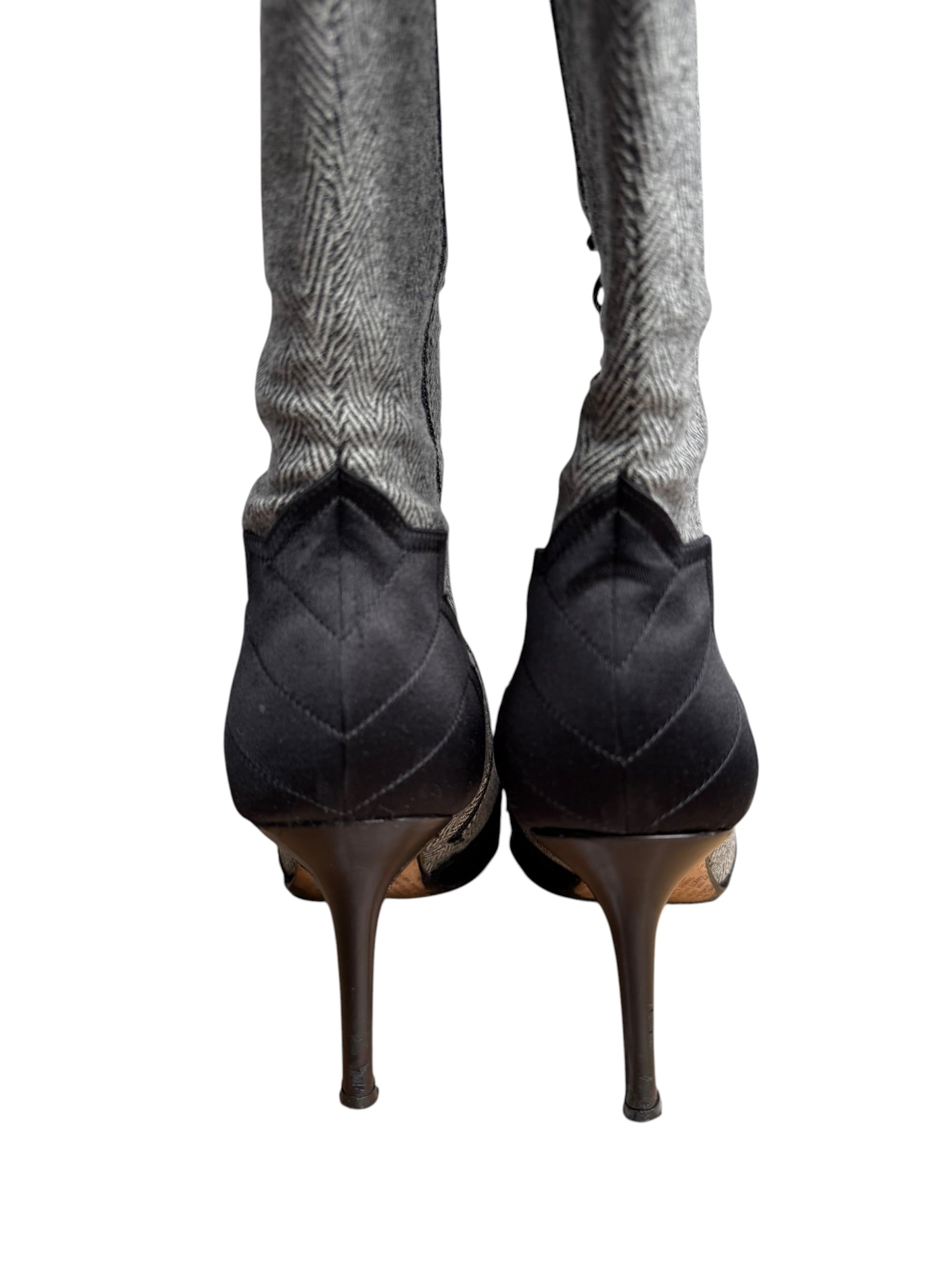 John Galliano 2000’s Lace-Up Knee-High Boots