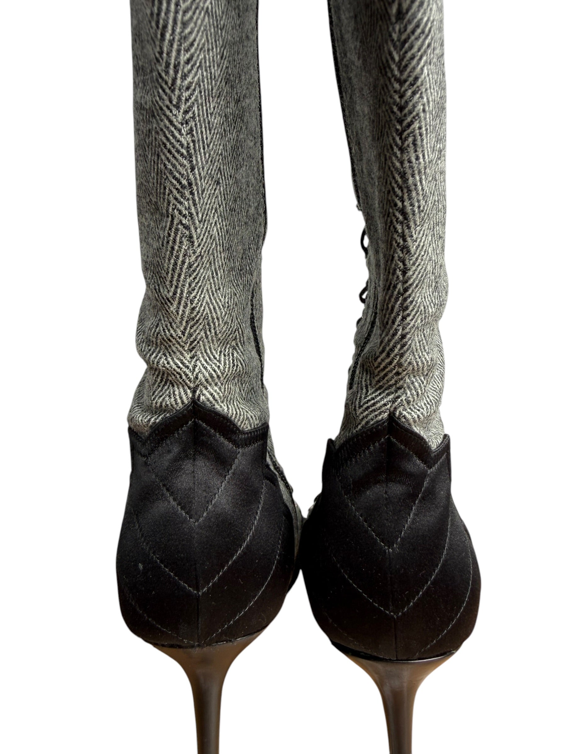 John Galliano 2000’s Lace-Up Knee-High Boots