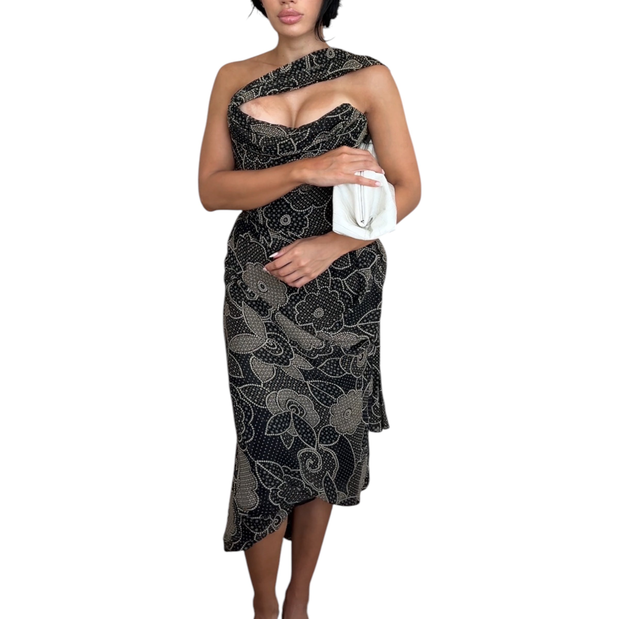 Vivienne Westwood Silk Paisley Corseted Dress