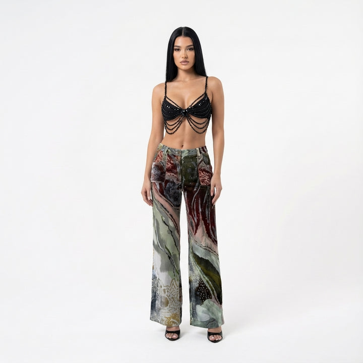 Christian Dior F/W 2001 Velvet Silk Pants