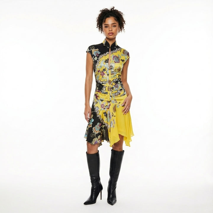 Roberto Cavalli S/S 2003 Cheongsam Dress and Corset