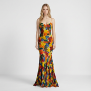 John Galliano S/S 2003 Velvet Silk Maxi Gown