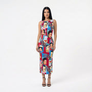 D&G S/S 2001 Asian Faces Dress