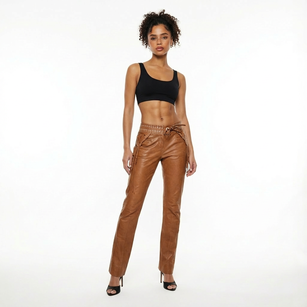 Roberto Cavalli Leather Pants