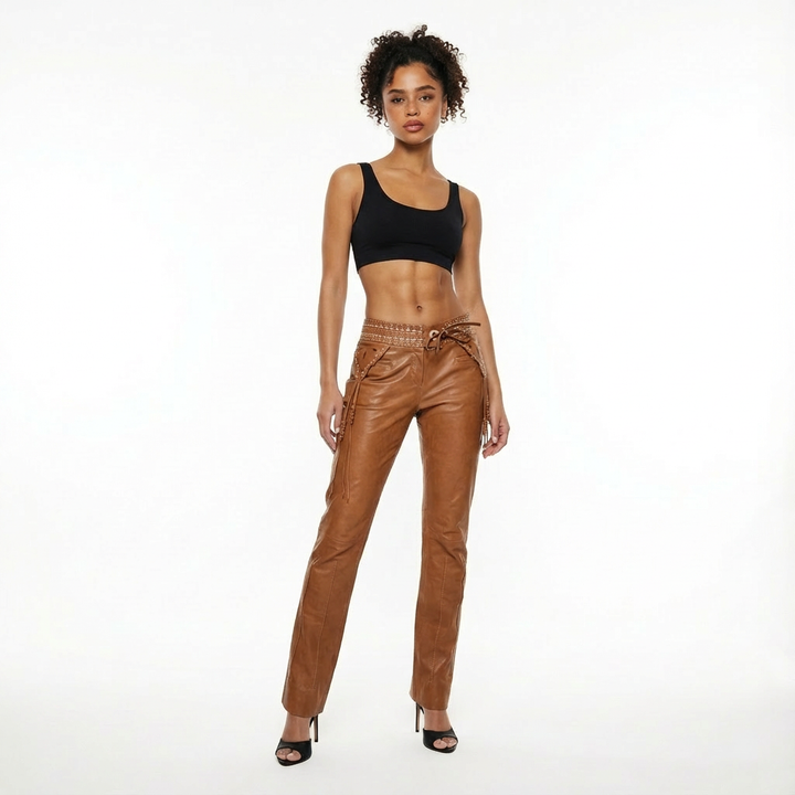 Roberto Cavalli Leather Pants