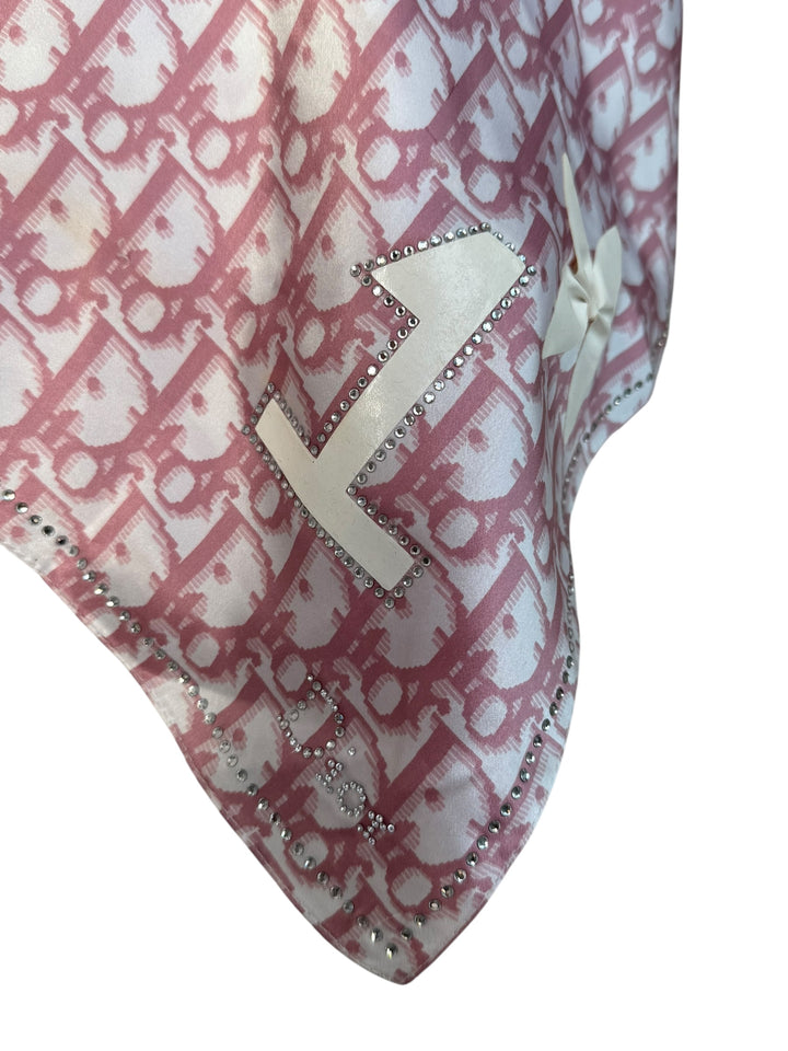 Christian Dior 2004 Pink Diorissimo Girly Scarf