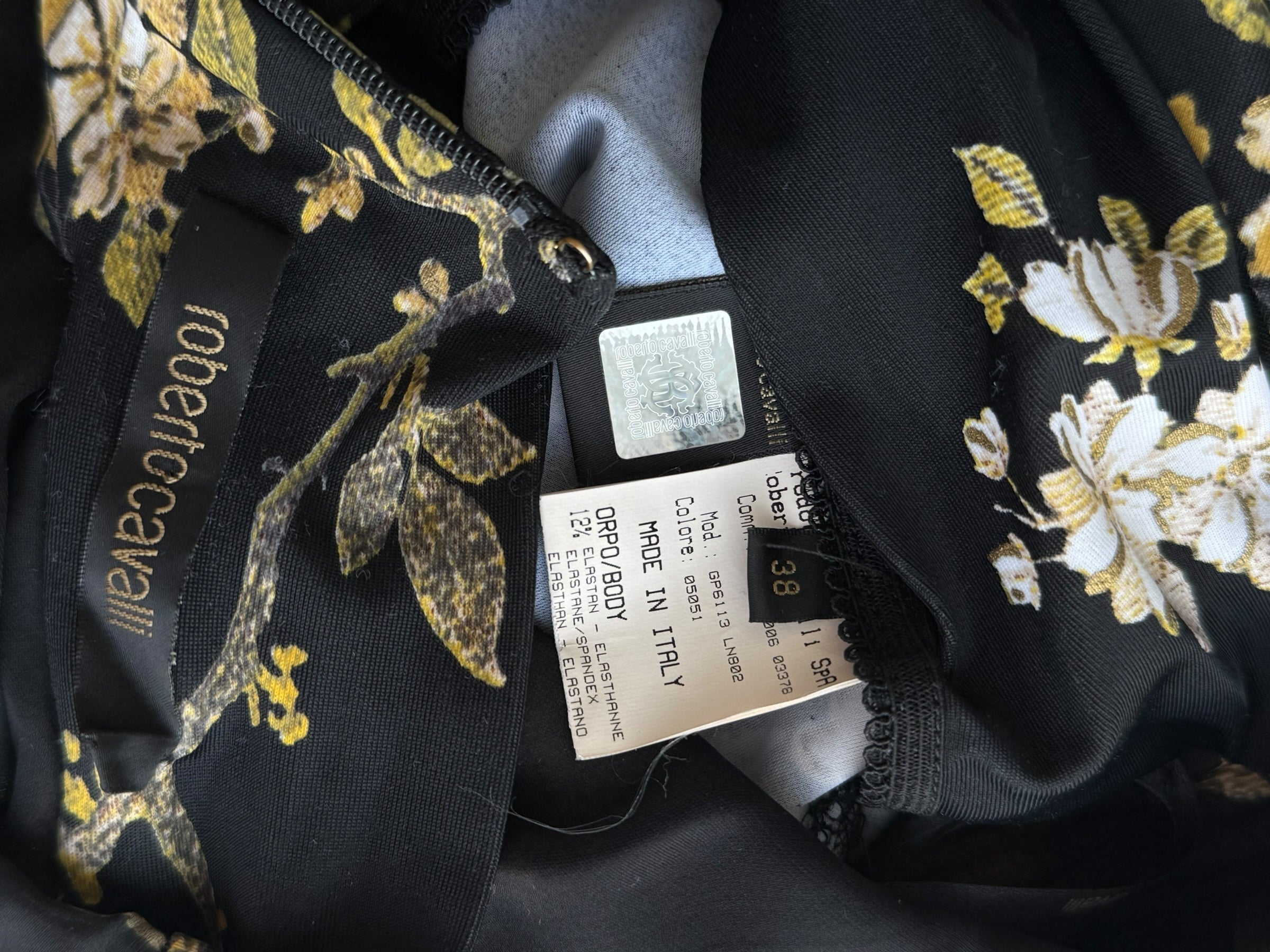Roberto Cavalli F/W 2006 Floral Print Midi Dress