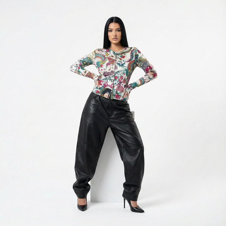 Christian Dior S/S 2004 Gispy Gitane Tattoo Cardigan