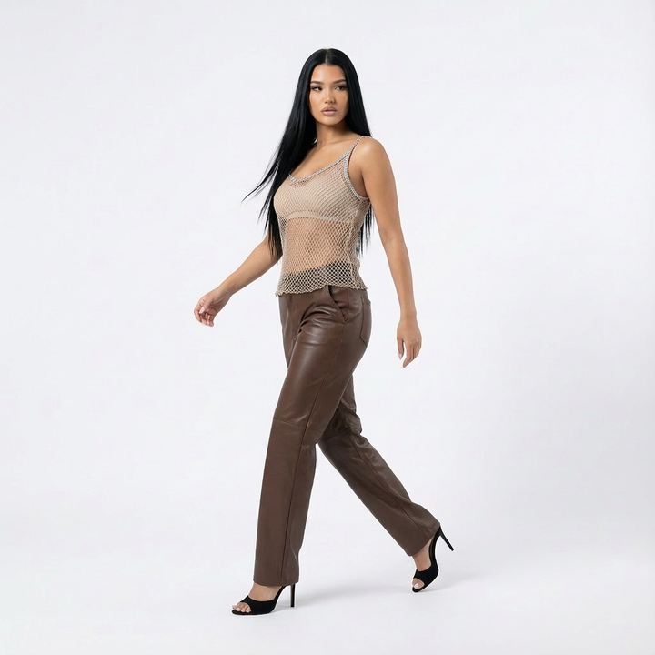 Dolce & Gabbana S/S 2002 Fishnet Swarovski Top