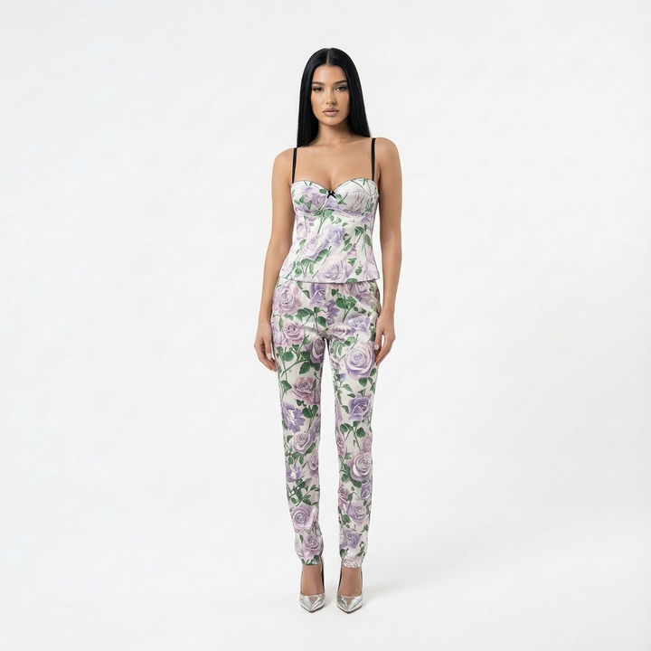 Dolce & Gabbana 2000 Silk Top & Pants