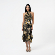 Roberto Cavalli F/W 2006 Floral Print Midi Dress