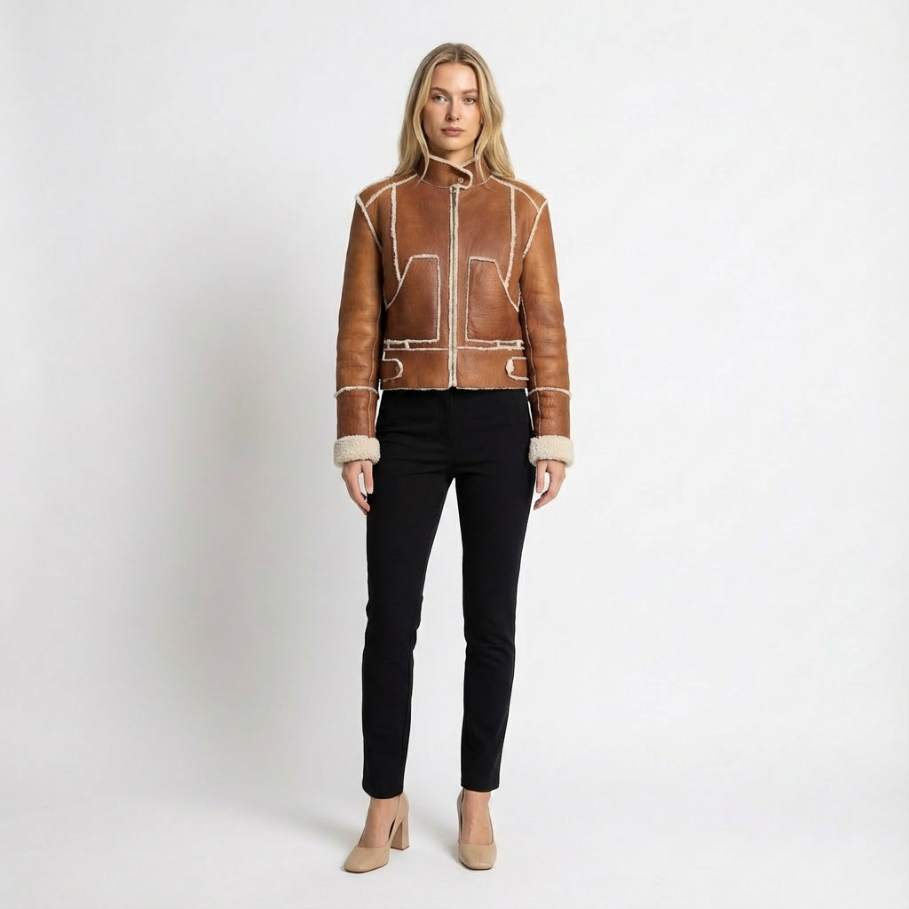 Christian Dior F/W 2002 Thin Lamb Shearling Jacket