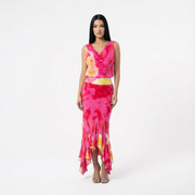 Christian Dior S/S 2003 Tie Dye Silk Set