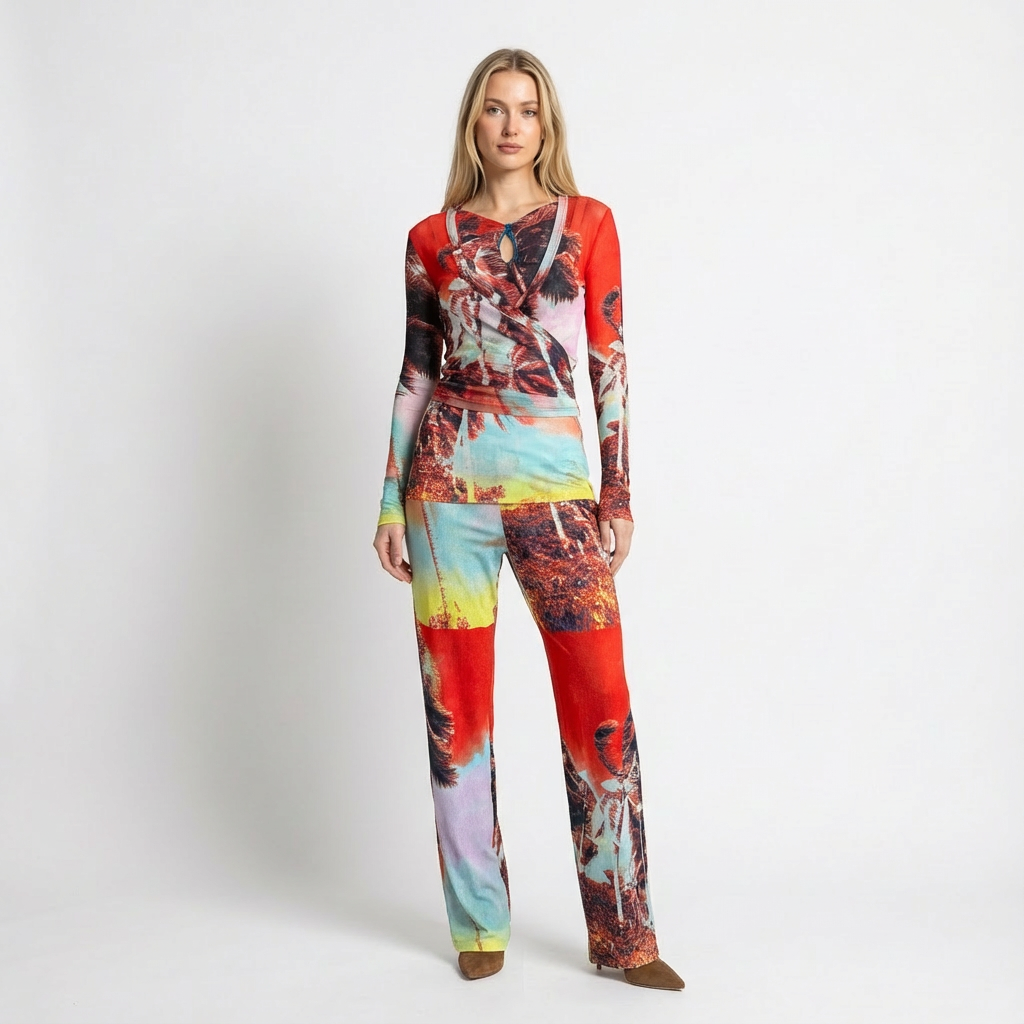 Jean Paul Gaultier Palm Sunset Mesh 3-Piece Set